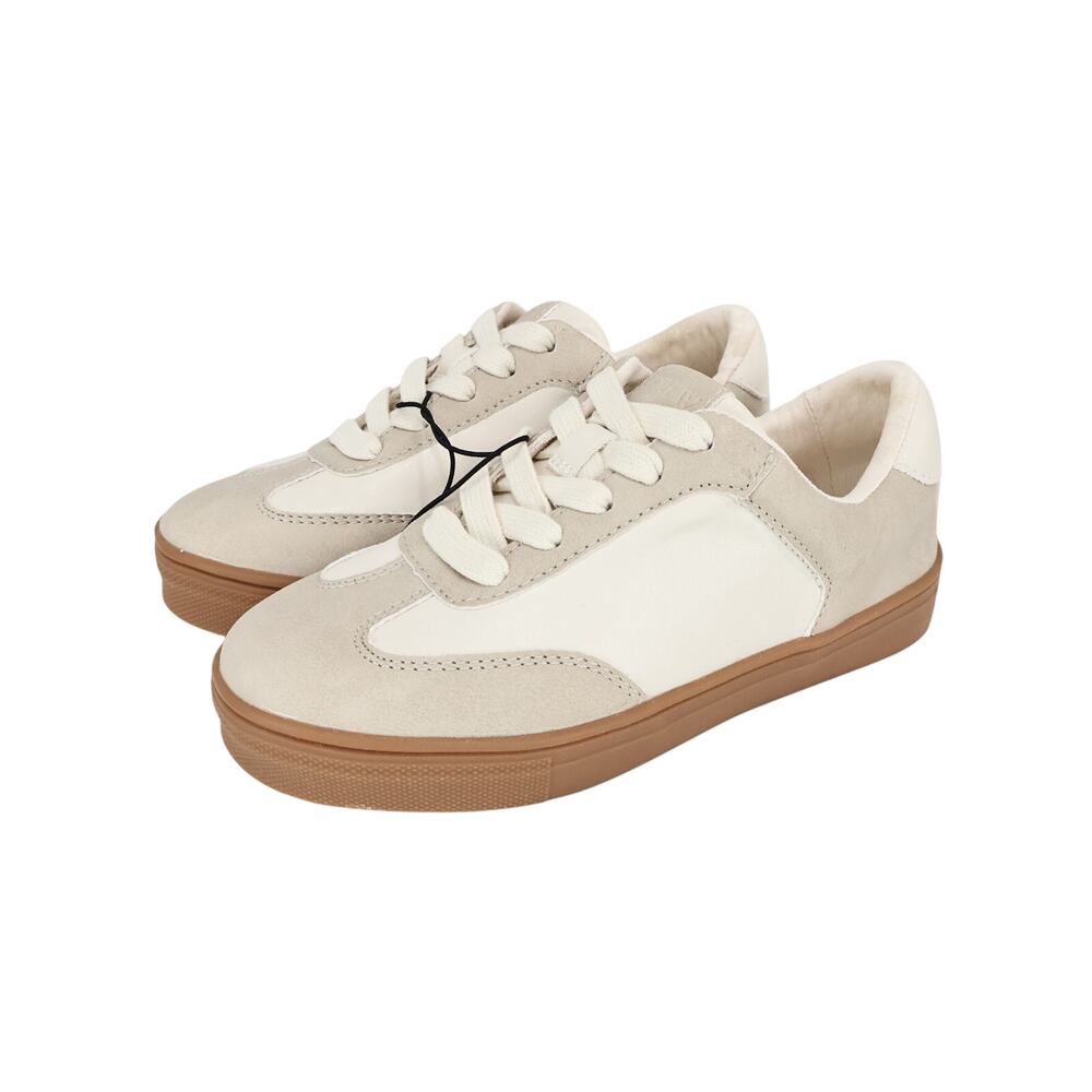 NWT J.Crew Crewcuts Boys' Court Sneakers Natural Combo Size K12